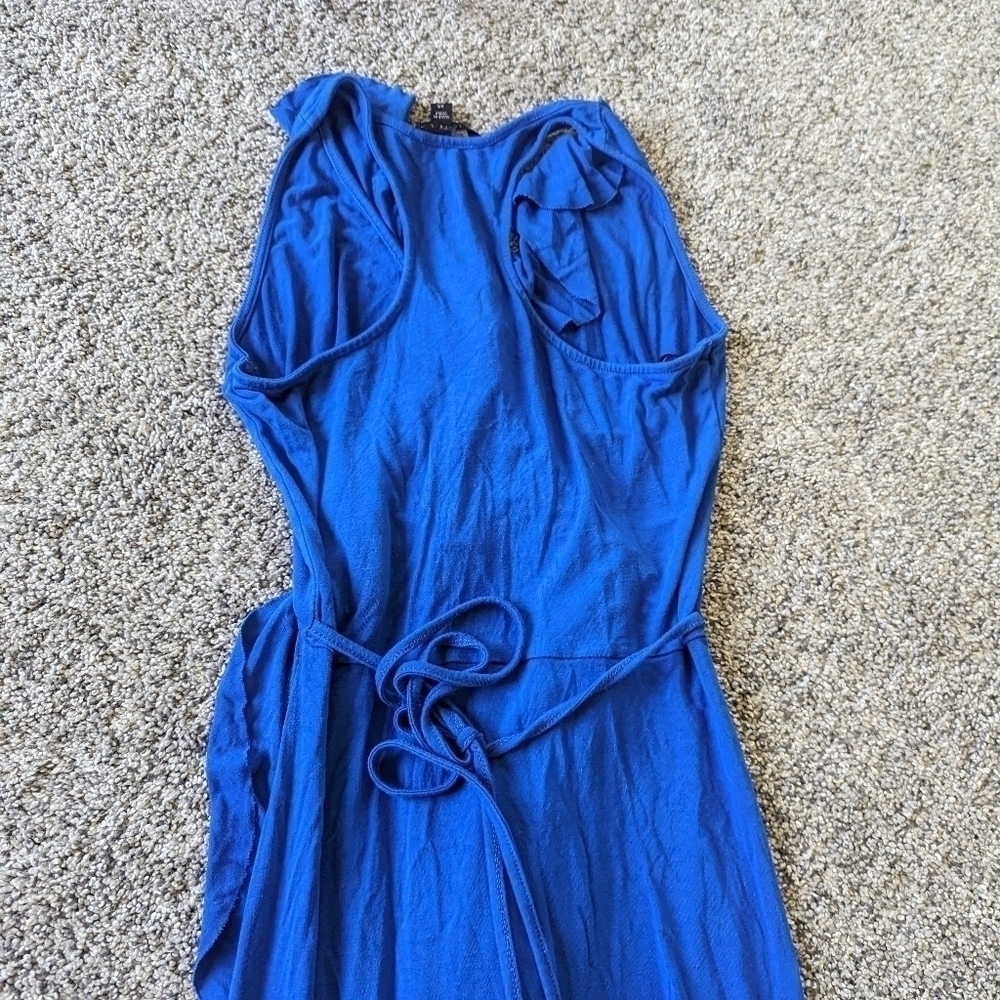 EUC Felicity & Coco Blue Ruffle High/Low Dress XS - Picture 6 of 6